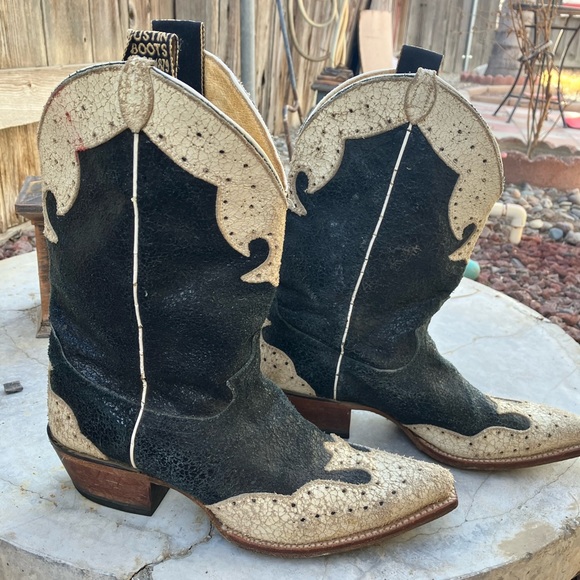 Justin Boots Shoes - VINTAGE JUSTIN CRACKLE BOOTS FROM LATE 90’s vintage line Size 10